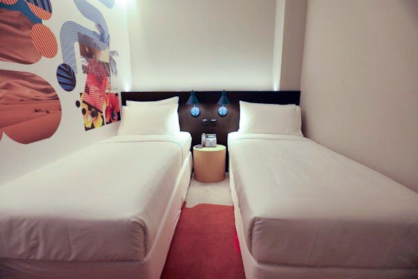 Superior Twin Room at AUHotel Abu Dhabi Airport Transit Hotel