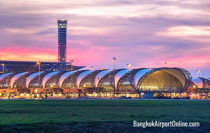 Bangkok Airport sunset view