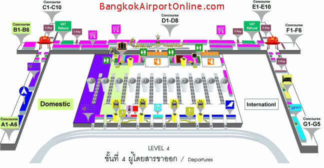 Suvarnabhumi Airport Terminal Map – Suvarnabhumi Airport