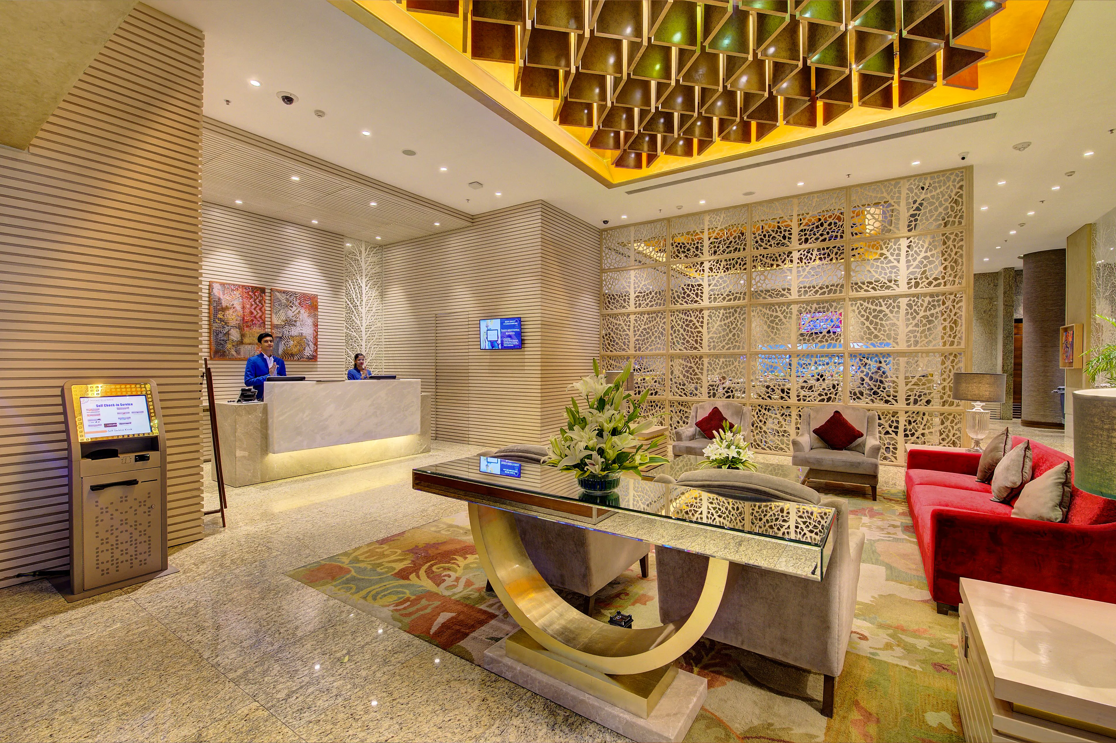 Lobby of Niranta Transit Hotel inside Mumbai Airport Terminal 2