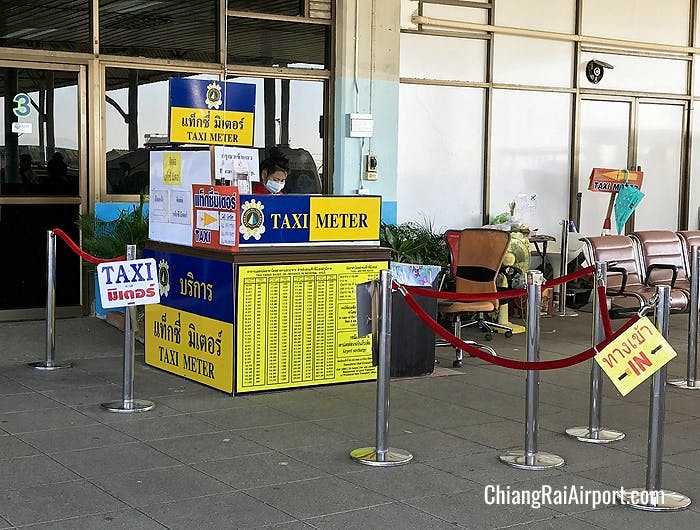 Taxi Meter Counter at Chiang Rai Airport