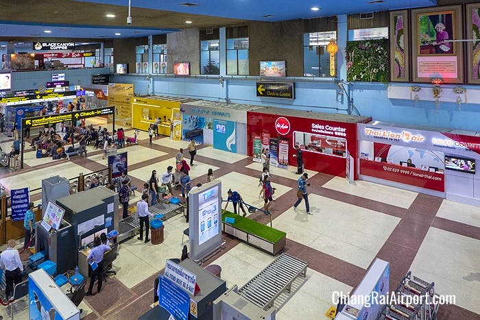 Nok Air, Bangkok Airways, AirAsia and Thai Lion Air sales counters