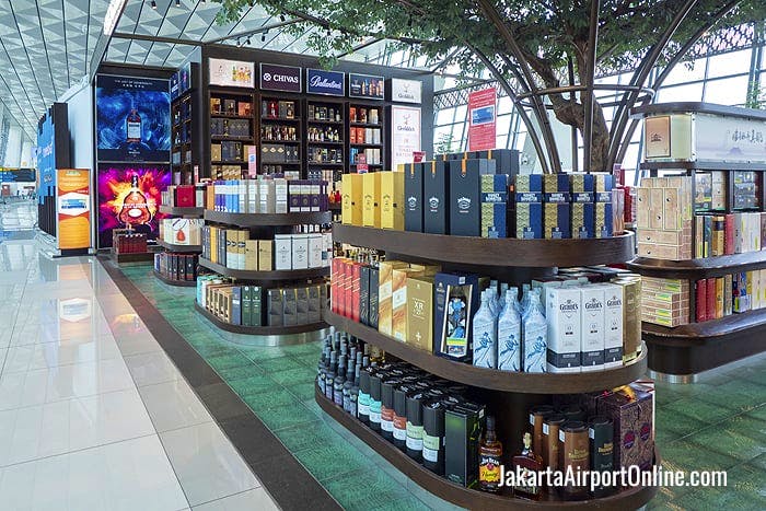 Alcohol for sale at Jakarta Duty Free