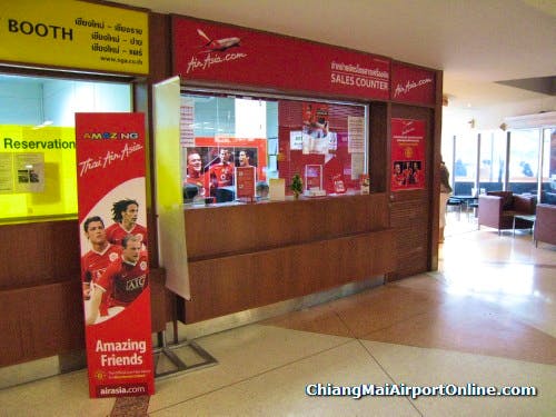 Chiang Mai Airport AirAsia Sales Counter