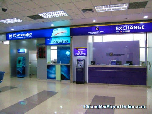 Chaing Mai International Terminal Exchange and ATMs