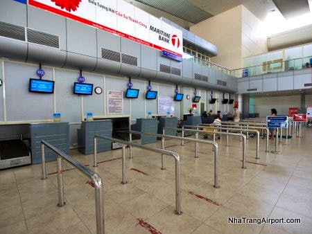 Check-in counters at Nha Trang Airport