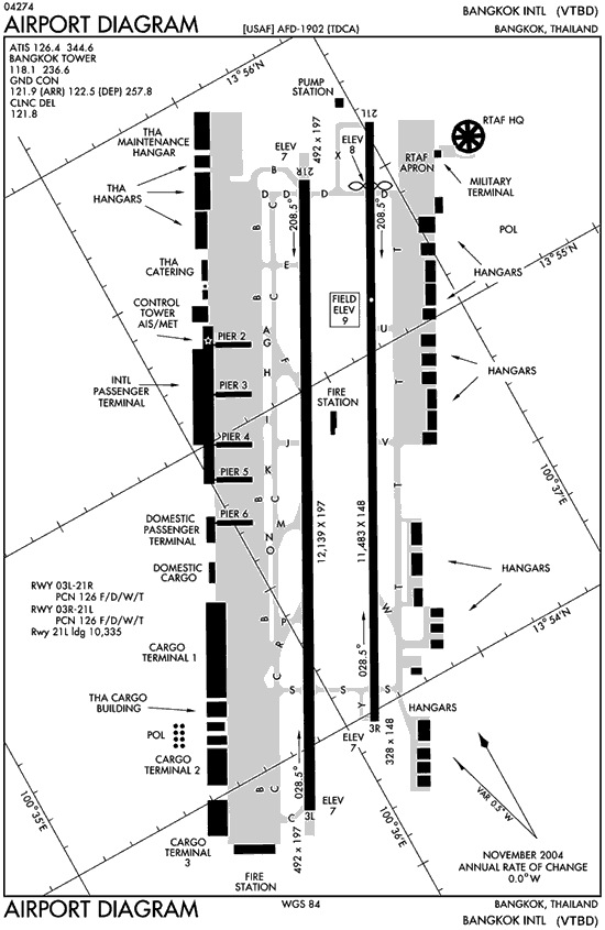 Bangkok Don Mueang Airport Terminal Map