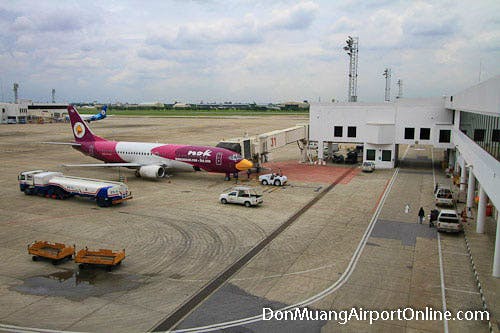 Don Muang Airport Nok Air Plane at the Gate