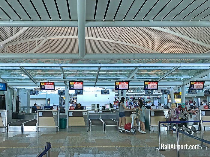 AirAsia Check-in Counters at Bali Airport