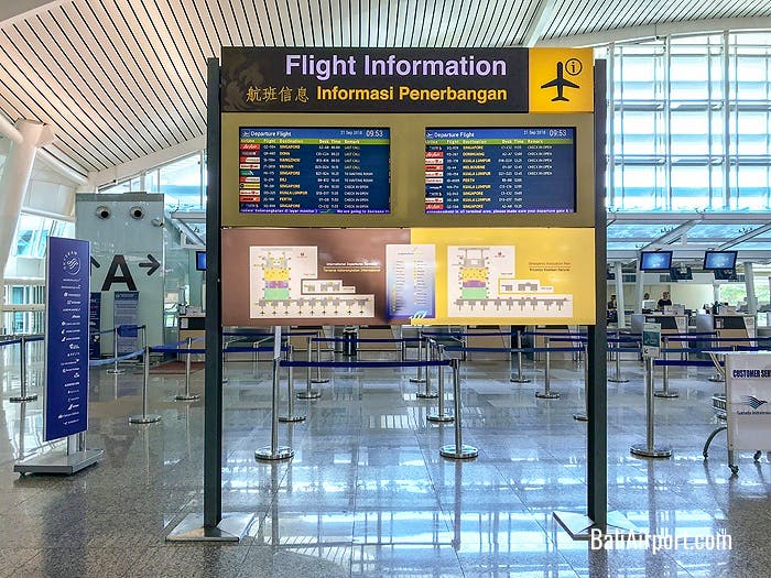 Flight Information Display in the Departure Hall
