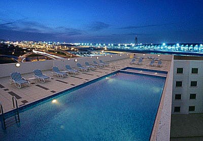 Pool at Premier Inn Dubai Airport