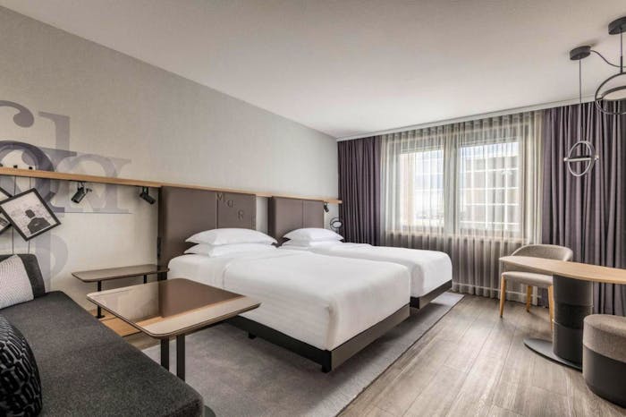 Twin Room at Frankfurt Airport Marriott Hotel
