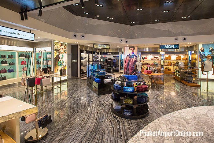 Fashion boutiques Kate Spade and MCM