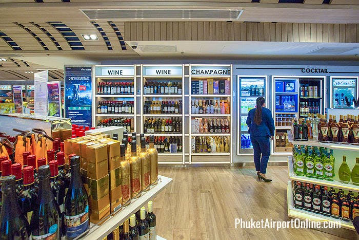 Wine & spirits at Phuket Airport