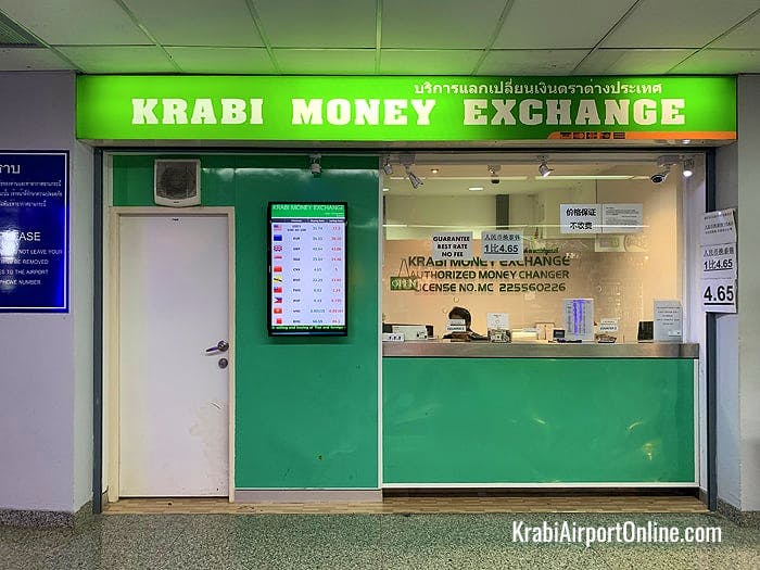 Currency Exchange at Krabi Airport