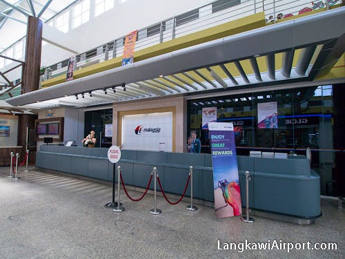 Malaysia Airlines Counter at Langkawi Airport