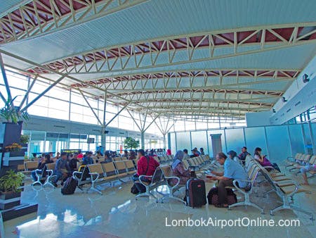 Lombok Airport Departure Gate Waiting Area
