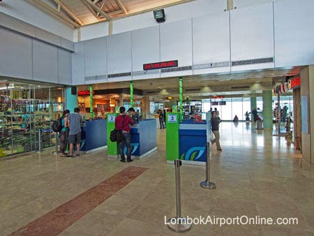 Airport Departure Tax payment counter