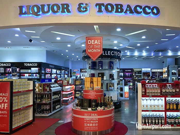 Liquor & Tobacco at Male Duty Free in Maldives