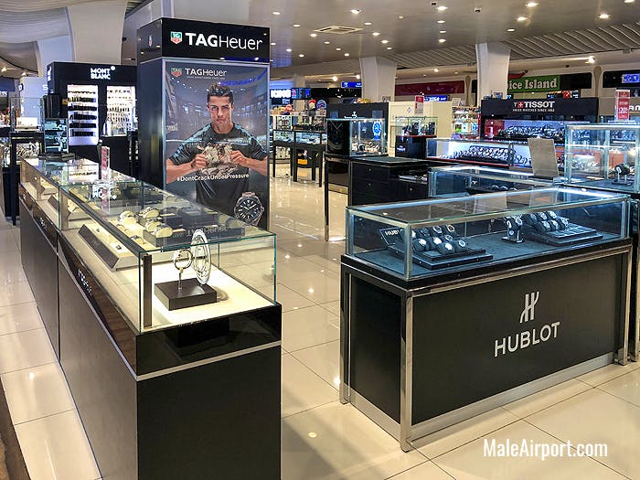 Hublot and TAGHeuer watch counters