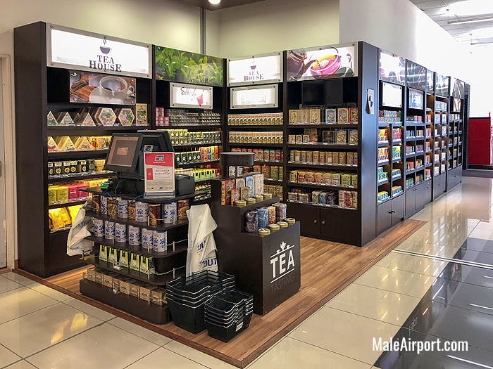 Tea shop at Male Airport Duty Free