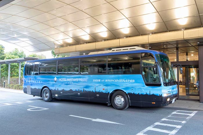 Free shuttle bus from Narita Airport to HOTEL MYSTAYS PREMIER Narita