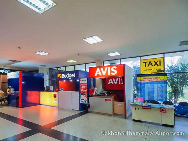 Nakhon Si Thammarat Airport taxi counter
