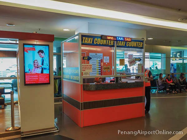 Penang Airport Taxi Counter