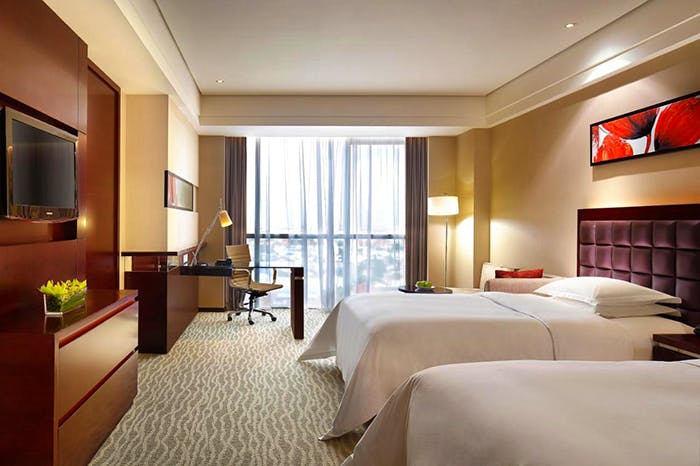 The QUBE Pudong Airport Twin Hotel Room