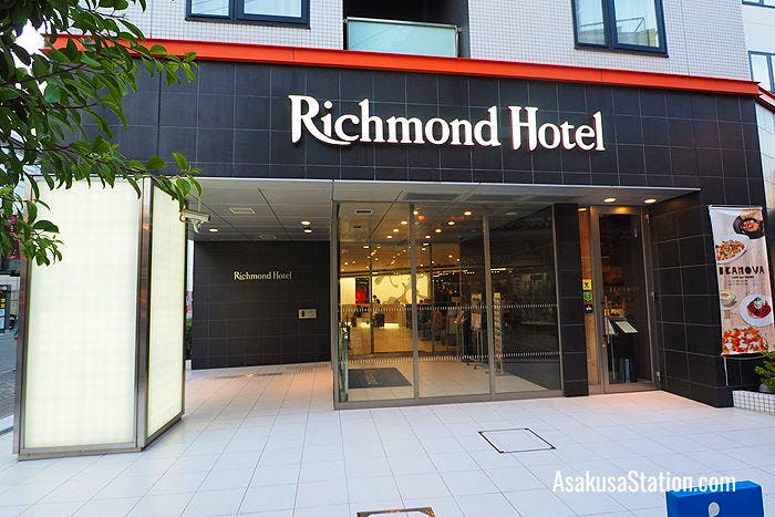 The Richmond Hotel entrance
