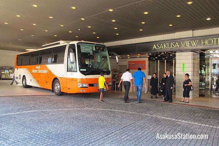 The airport shuttle bus service at Asakusa View Hotel
