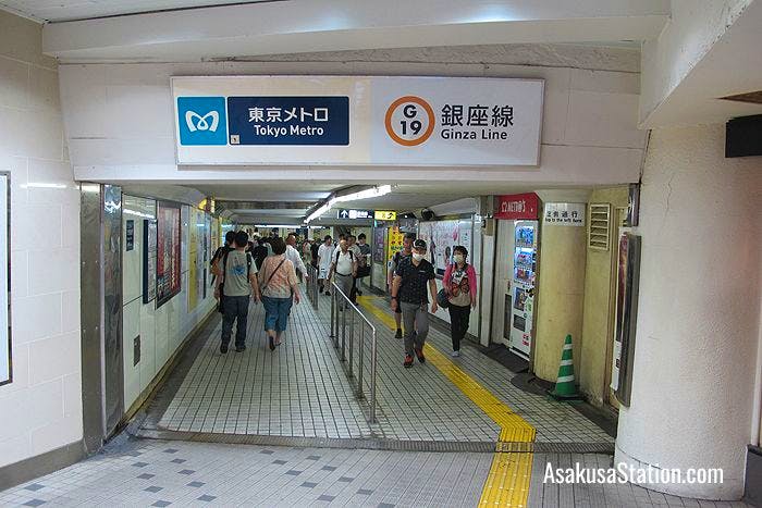 Direct access to Tokyo Metro Asakusa Station