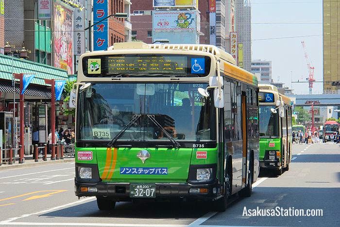 A Toei Bus in Asakusa