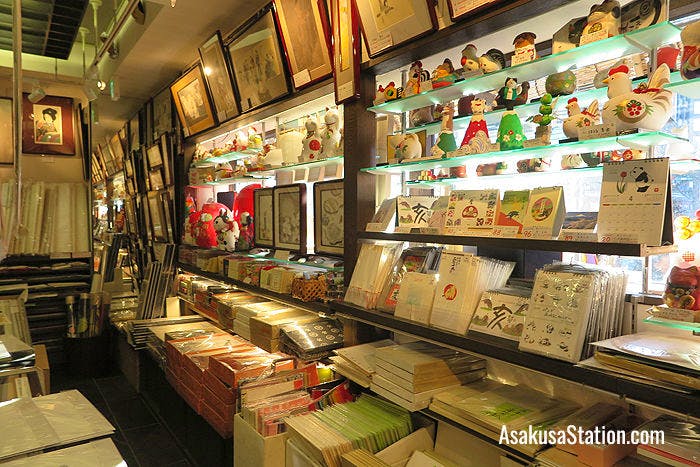 Inside Kurodaya store in Asakusa