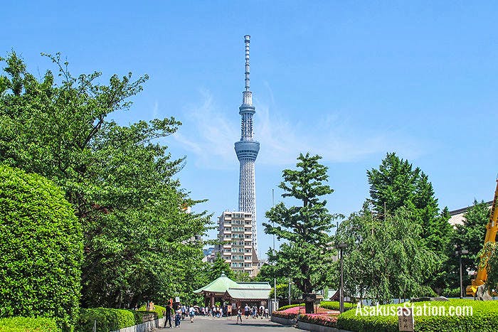The view of Tokyo Skytree is a familiar sight around Tokyo