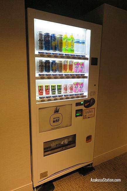 A hotel vending machine