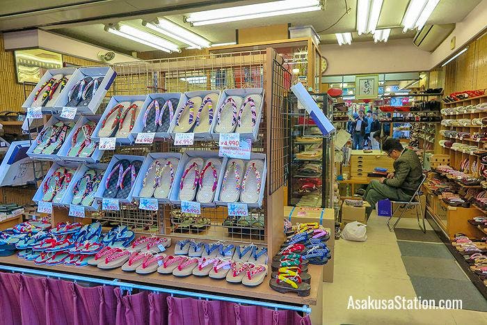 Here you can buy traditional sandals and clogs
