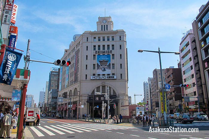 Tobu Asakusa Station is the only station in Asakusa which is above ground