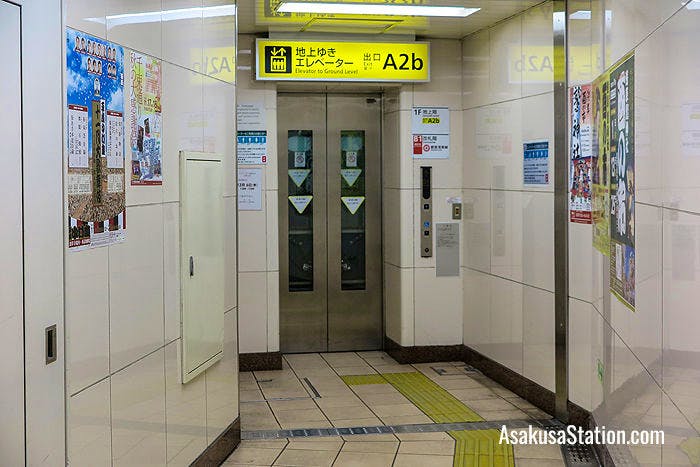 The A2b Exit has an elevator