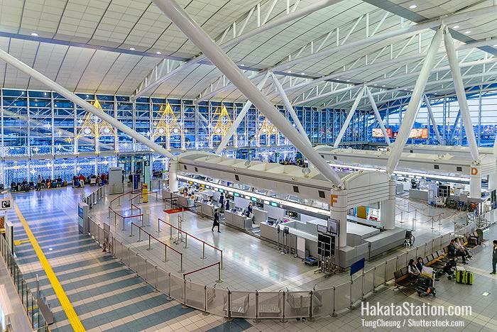 Fukuoka Airport is the fourth busiest passenger airport in Japan
