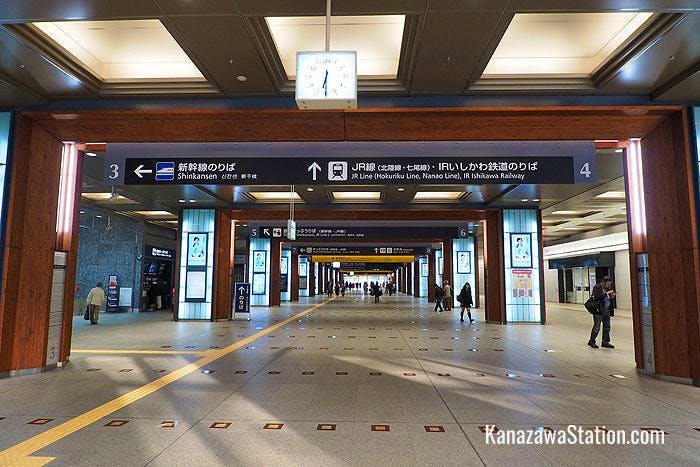 Kanazawa Station’s concourse