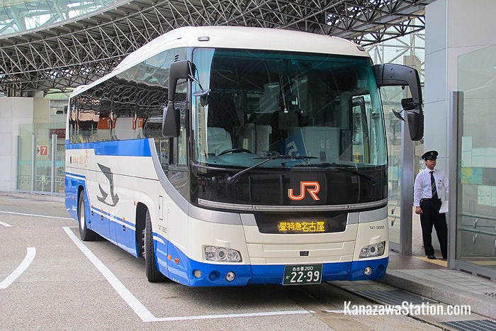 A JR Highway Express Bus at Kanazawa Station