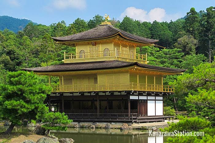 The Golden Pavilion of Kinkakuji Temple in Kyoto