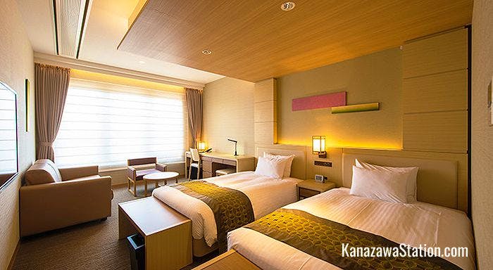 Comfort Twin Standard room at Kanazawa Sainoniwa Hotel