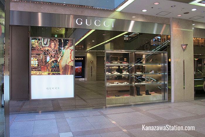 Gucci on the 1st floor is the renowned Italian brand of men’s and ladies luxury leather goods