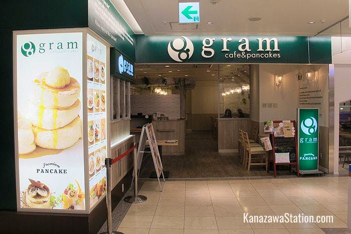 Gram Pancake Café is on the 2nd floor