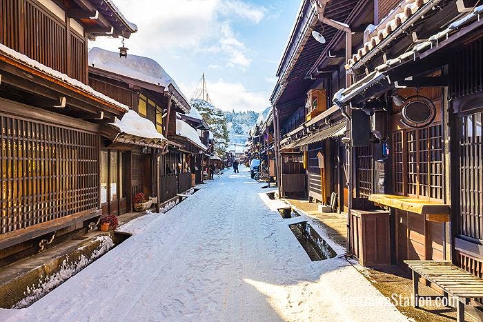 Takayama Old Town in the winter