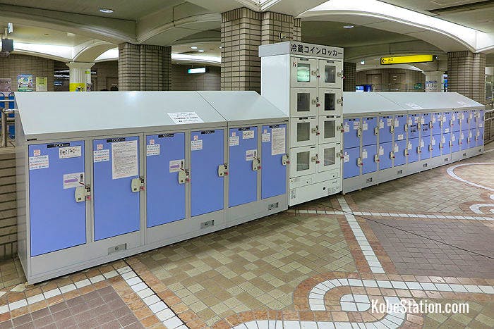 Sannomiya-Hanadokeimae Subway Station lockers