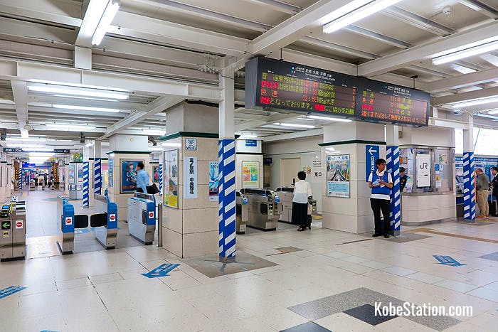 The Central Ticket Gate at JR Sannomiya Station