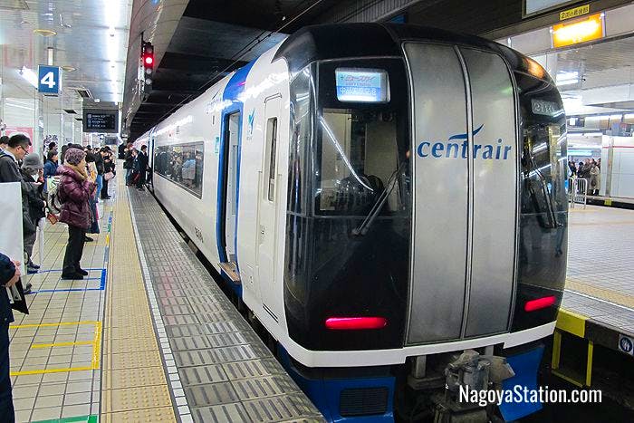 The μ Sky Limited Express at Meitetsu Nagoya Station
